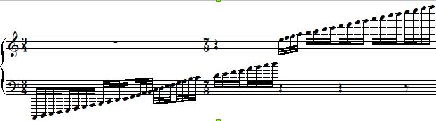 ascending white notes